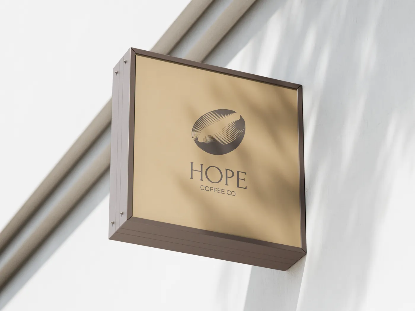 Hope Coffee shopping bag displayed in warm directional light.